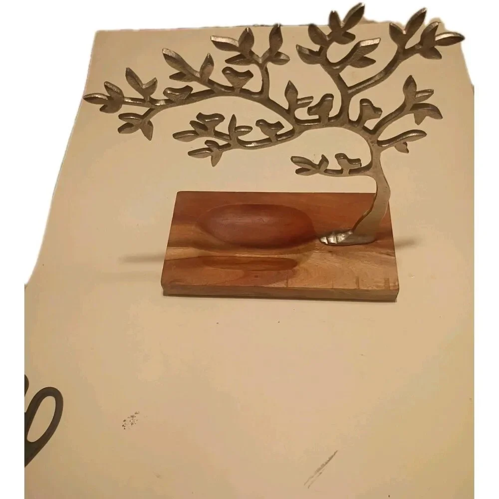 Tree of Life Jewelry Stand with Ring pocket 10"X13"X4" - Picture 4 of 6